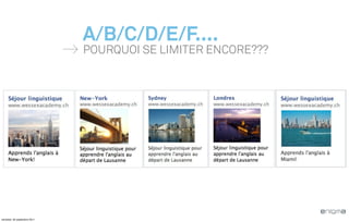 A/B/C/D/E/F....
                              POURQUOI SE LIMITER ENCORE???




vendredi, 30 septembre 2011
 