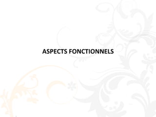 ASPECTS FONCTIONNELS