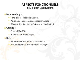 ASPECTS FONCTIONNELSBIEN CHOISIR LES COULEURS Nuance de gris :