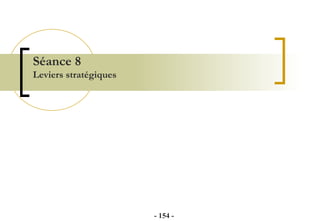Séance 8  Leviers stratégiques  -   - 