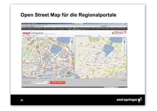 20
Open Street Map für die Regionalportale
 