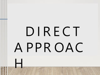 D I R E C T
A PPR OAC
H
 