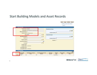 15 
© 2014 CA. ALL RIGHTS RESERVED. 
Start Building Models and Asset Records  