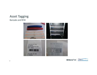 18 
© 2014 CA. ALL RIGHTS RESERVED. 
Asset Tagging 
Barcode and RFID  
