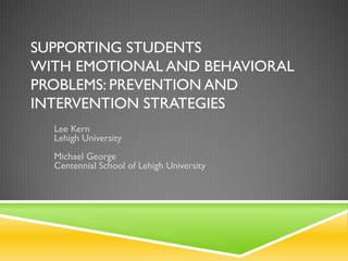 Strategies to Improve Behavior and Instruction in the Classroom | PDF