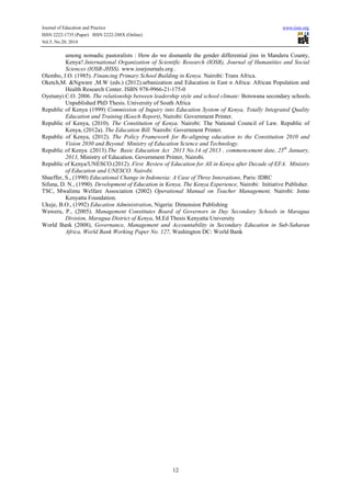 Journal of Education and Practice www.iiste.org
ISSN 2222-1735 (Paper) ISSN 2222-288X (Online)
Vol.5, No.20, 2014
12
among...