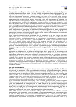 Journal of Education and Practice www.iiste.org
ISSN 2222-1735 (Paper) ISSN 2222-288X (Online)
Vol.5, No.20, 2014
2
Manage...