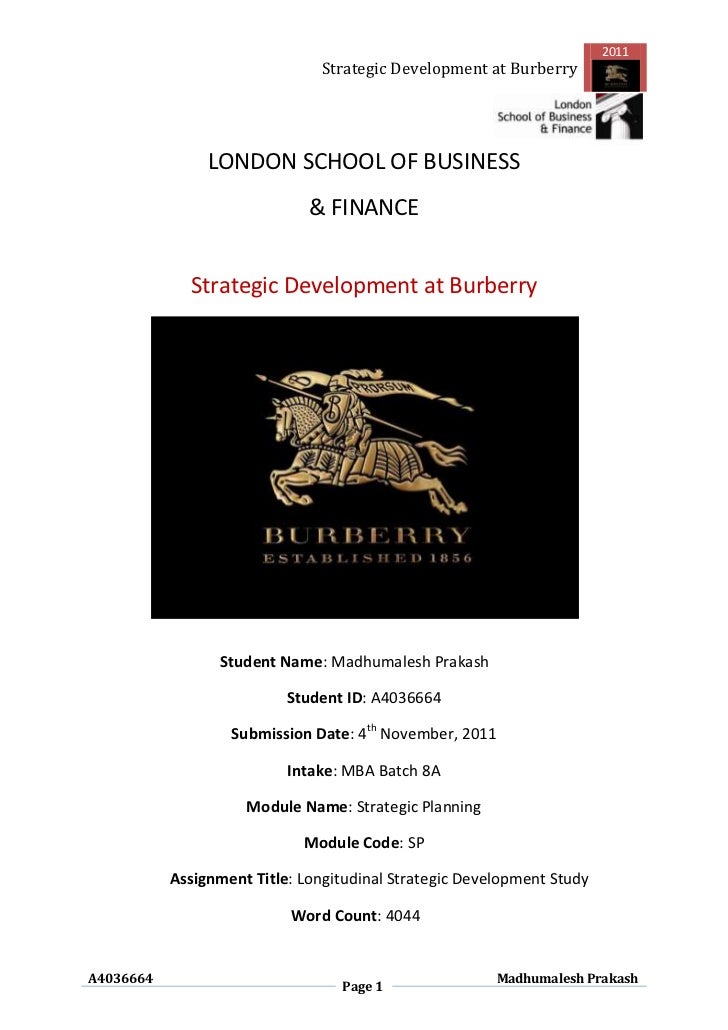 burberry financial statement