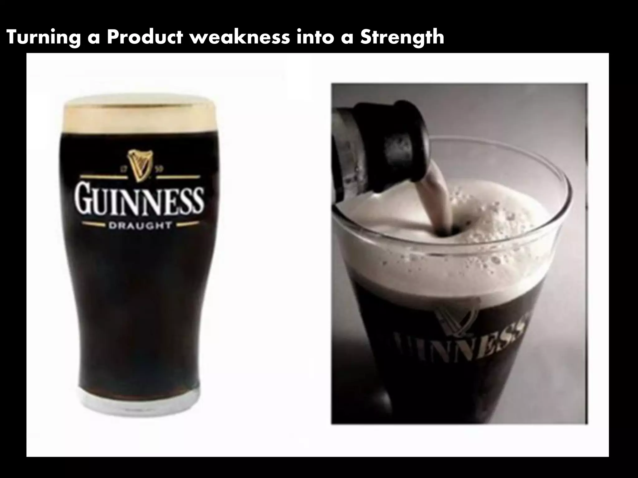 Turning a Product weakness into a Strength
 