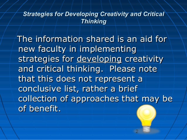 Critical thinking development