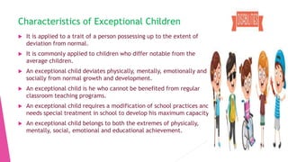 strategies for helping exceptional children to overcome their problem ...