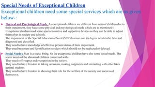 strategies for helping exceptional children to overcome their problem ...