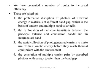 Strategies for high efficiency solar cell | PDF