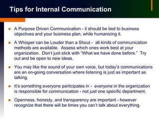 Strategies for Improving Internal Communications 