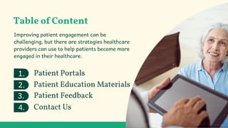 Strategies for Improving Patient Engagement | Q-Reviews | PDF