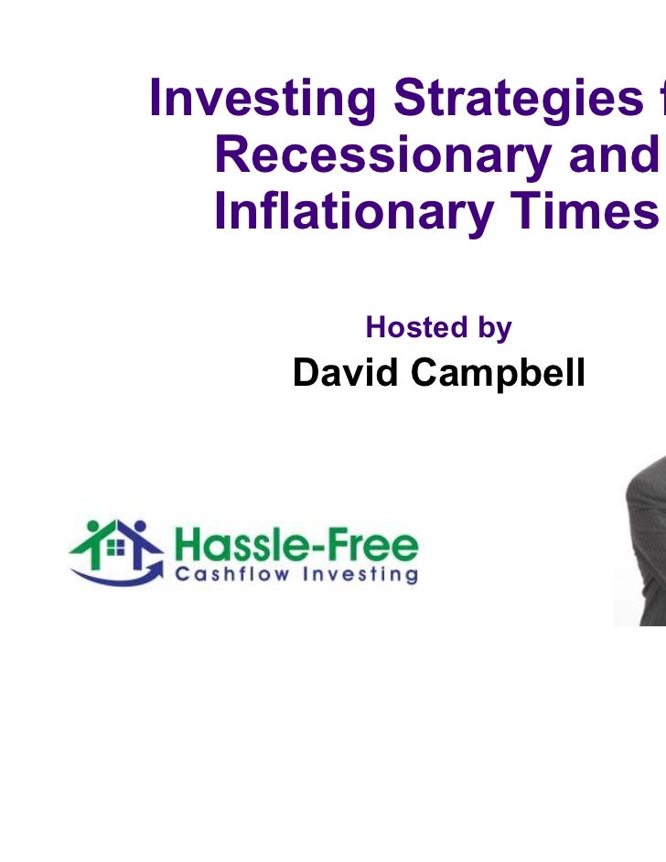 Strategies for investing in inflationary and recessionary times