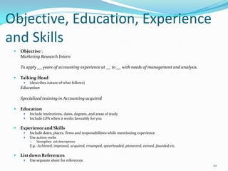 Make contacts through internships