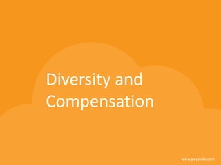 www.payscale.com
Diversity and
Compensation
 
