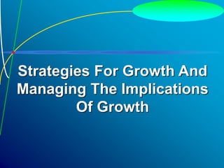 14-1
Strategies For Growth And
Managing The Implications
Of Growth
 