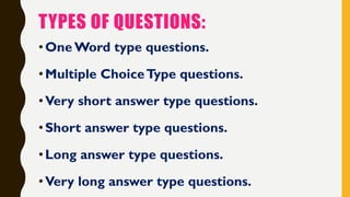 Strategies for preparing question papers | PDF
