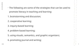 STRATEGIES FOR PROMOTING LITERACY AND NUMERACY.pptx