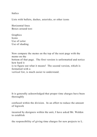 Spring Bullets Graphics For Memo STRATEGIES FOR THE YOU APPROACH” In workplace writ.docx