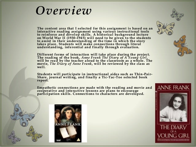 evaluation on anne frank Students use the provided online resources to learn about the life of anne frank and the diary in which she chronicled her family's years in hiding evaluation. evaluation on anne frank Students use the provided online resources to learn about the life of anne frank and the diary in which she chronicled her family's years in hiding evaluation.