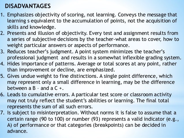 teaching grading scale