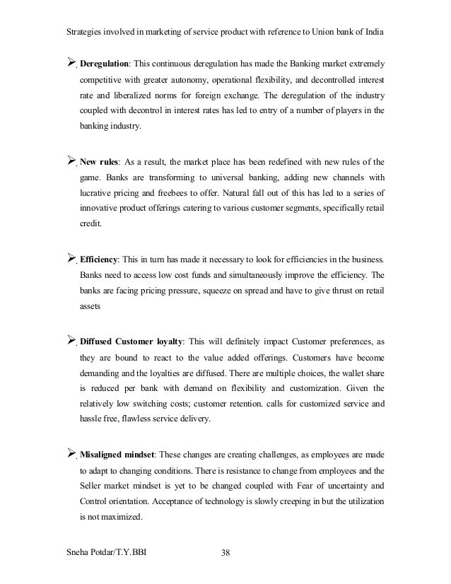 Strategies Involved N Mkt Of Service Product With Reference To Ubi - 