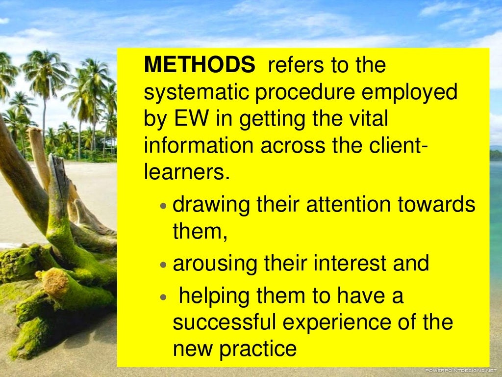 Strategies and Methods for Extension