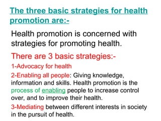 Comprehensive Strategies and Action Areas for Effective Health ...