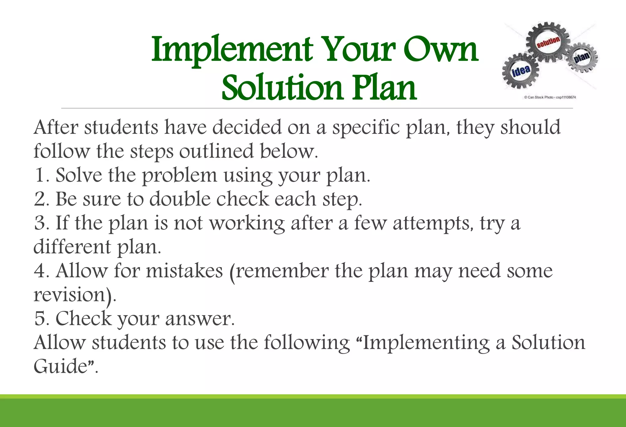 Polya's Problem-Solving Strategy | PPTX