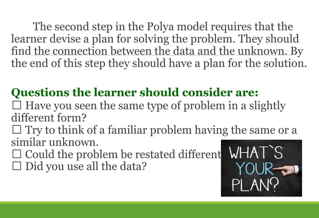 Polya's Problem-Solving Strategy