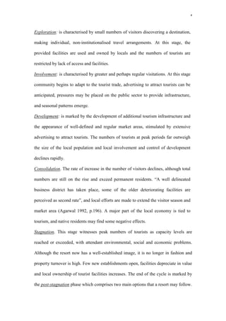 Resort Problem Definition Strategies on resort areas and their lifecycle stages | PDF