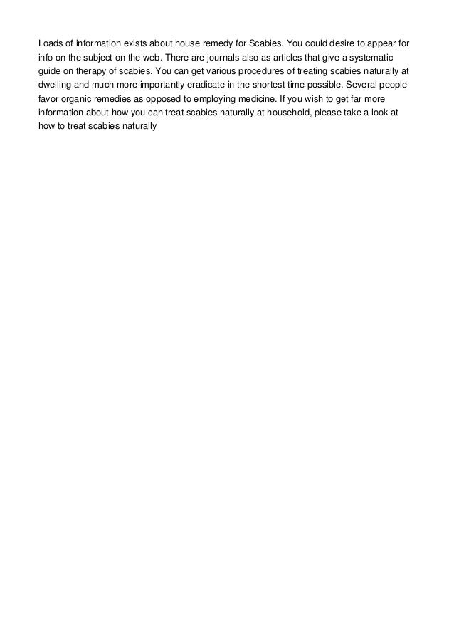 How Can I Treat Scabies Naturally How Can I Treat Scabies Naturally