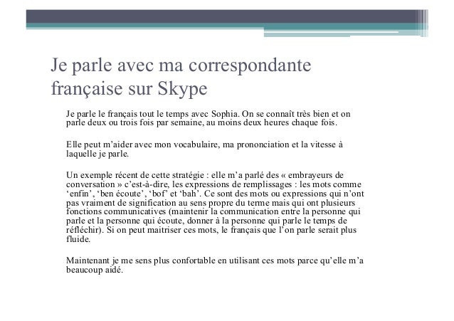 Vitesse de rencontres Skype