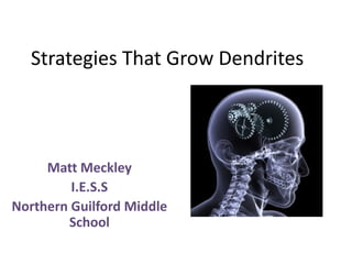Strategies That Grow Dendrites
Matt Meckley
I.E.S.S
Northern Guilford Middle
School
 