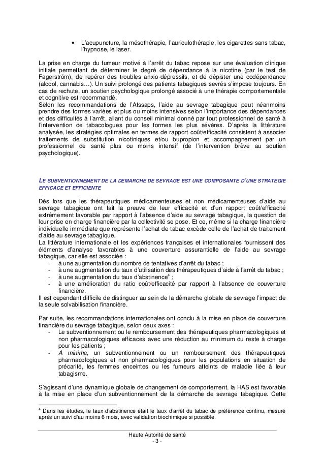 Sur combien tu te remets après a cessé de fumer