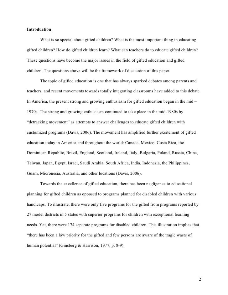 Strategies To Educate Gifted Children