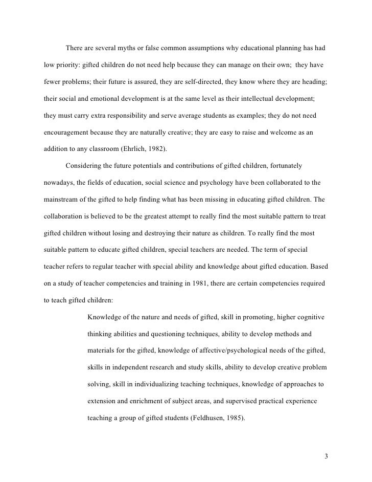 Strategies To Educate Gifted Children