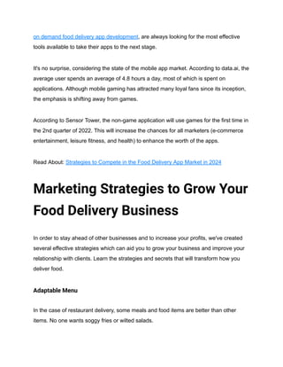 Strategies to Gain Advantage in the Food Delivery App Market For Your ...