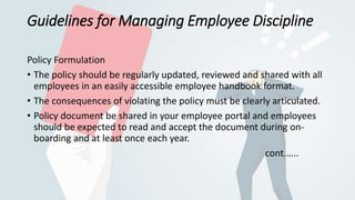 Strategies to manage problem employees | PPTX