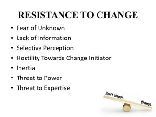 Strategies to overcome resistance to change | PPTX