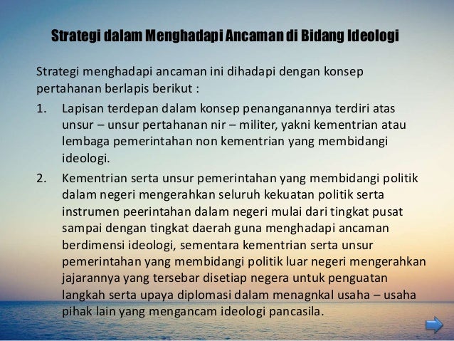 Strategi indonesia dalam meyelesaikan ancaman terhadap negara