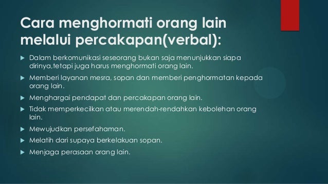 Strategi Kesantunan Verbal