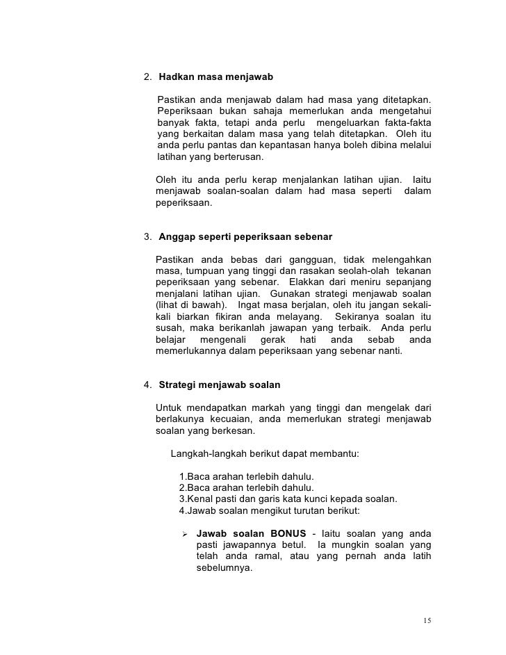 Strategi Menghadapipeperiksaan1 1