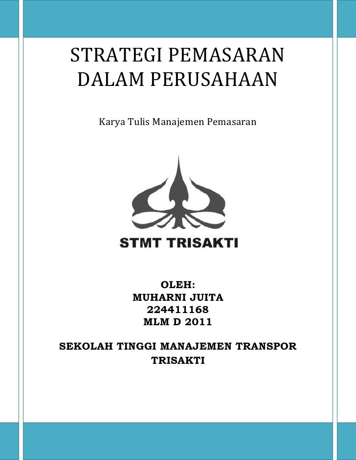 Strategi Pemasaran Manajemen Pemasaran