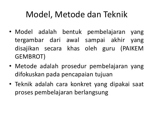 Macam Macam Strategi Pembelajaran