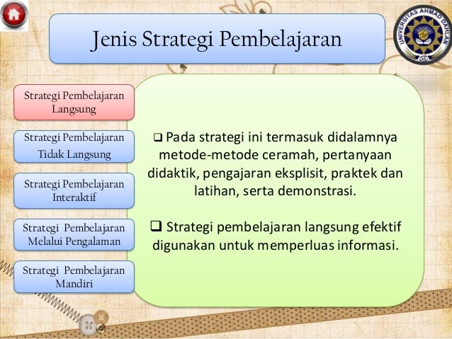 Strategi Pembelajaran 