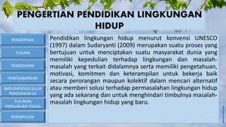Pendidikan Tinggi dan Keberlanjutan Lingkungan